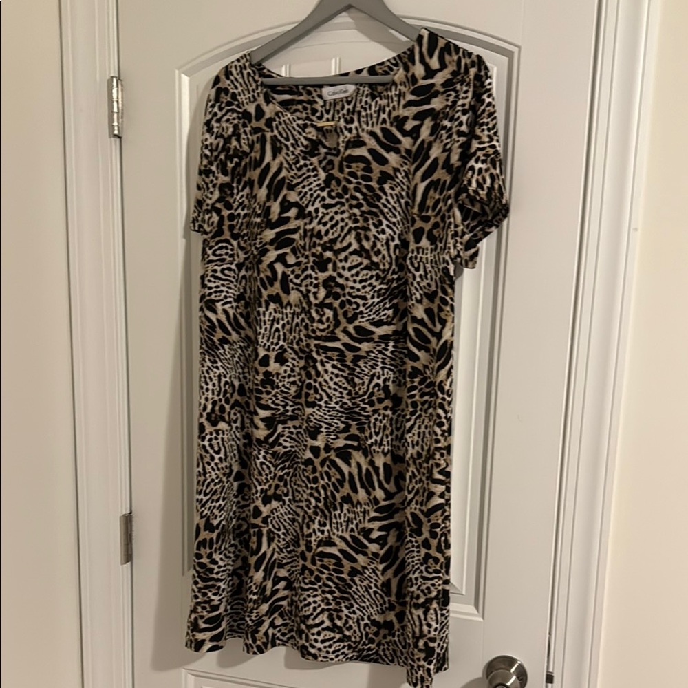 Leopard Print Calvin Klein Women's Dress